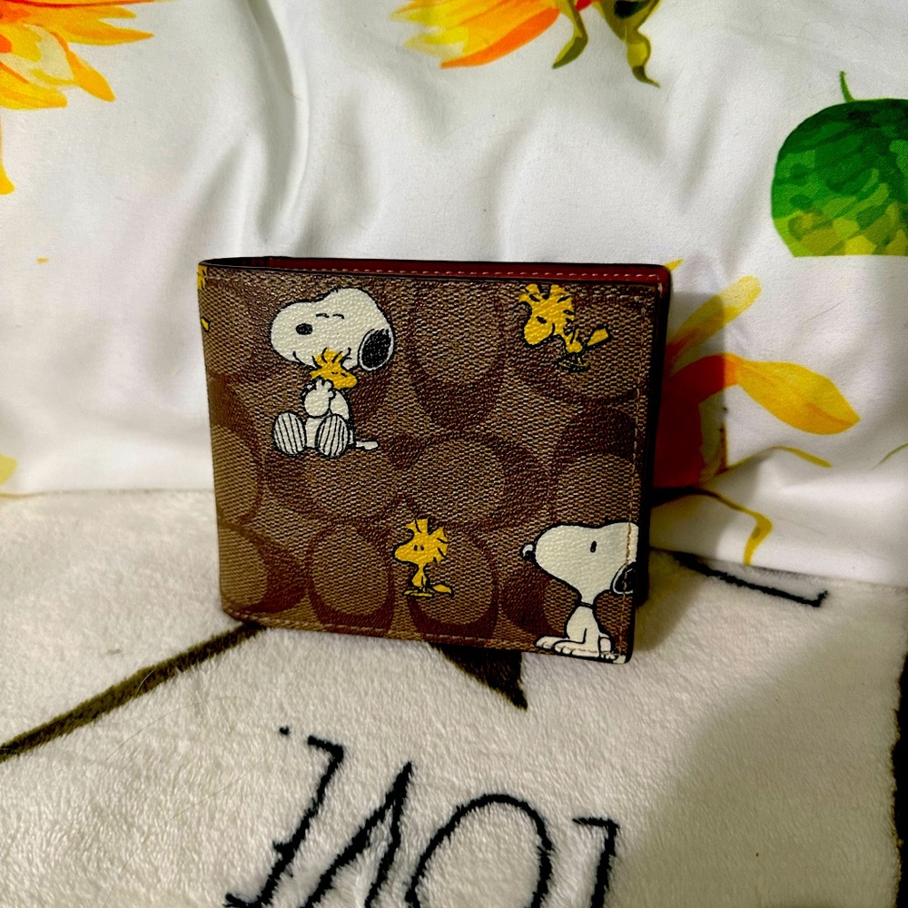 Coach snoopy men wallet
